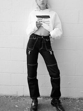 Brashy Studios Y2K Grunge Straight Leg Gotland Carpenter Jeans
